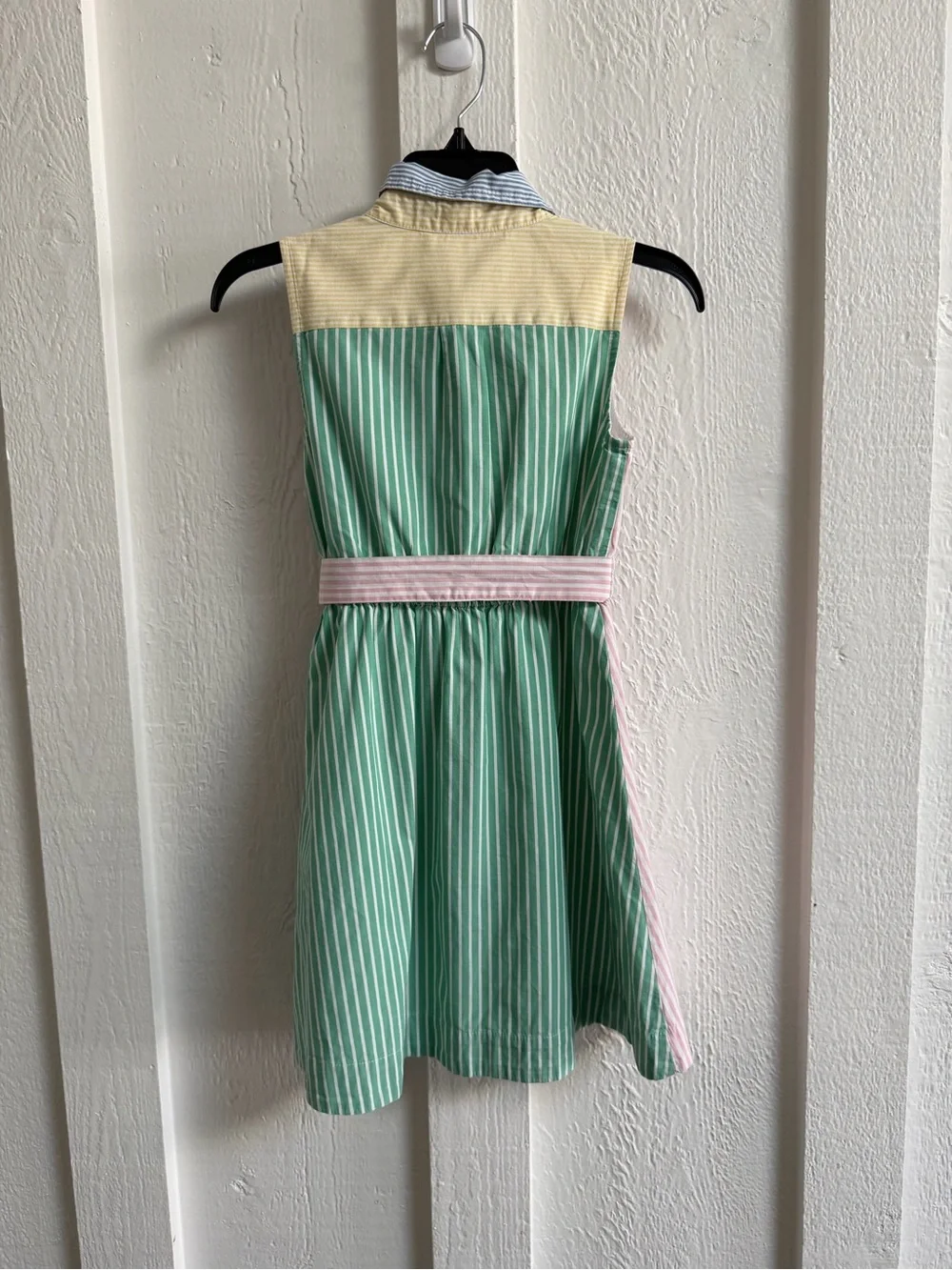 J.Crew Girls' mixed-stripe shirt-dress - size 8